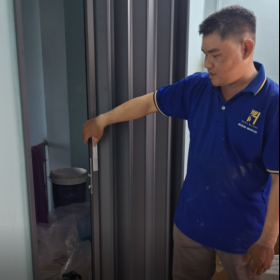 Cửa Xếp Lá Nhôm cho phòng ngủ